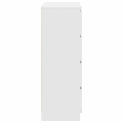 Credenza Bianca 80x35x99 cm in Legno Multistrato - homemem39