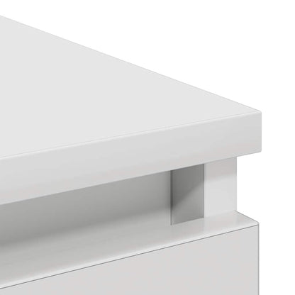 Credenza Bianca 80x35x99 cm in Legno Multistrato - homemem39