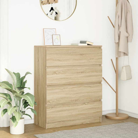 Credenza Rovere Sonoma 80x35x99 cm in Legno Multistrato - homemem39