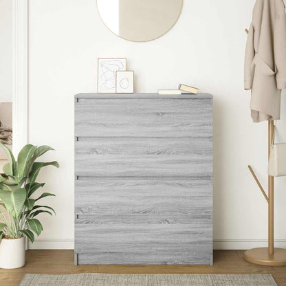 Credenza Grigio Sonoma 80x35x99 cm in Legno Multistrato - homemem39