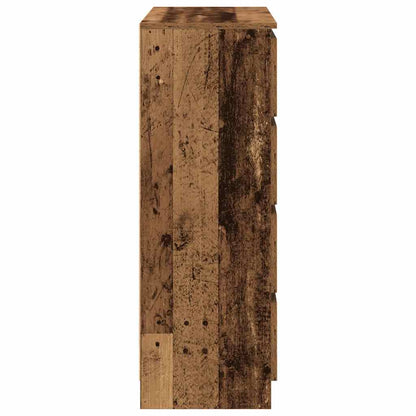 Credenza Legno Antico 80x35x99 cm in Legno Multistrato - homemem39