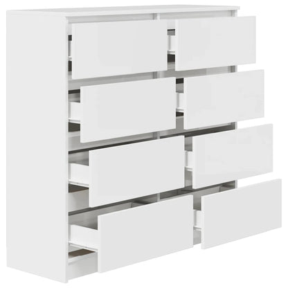 Credenza Bianca 100x35x99 cm in Legno Multistrato