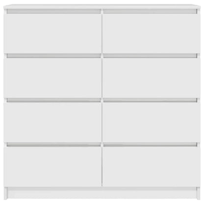 Credenza Bianca 100x35x99 cm in Legno Multistrato