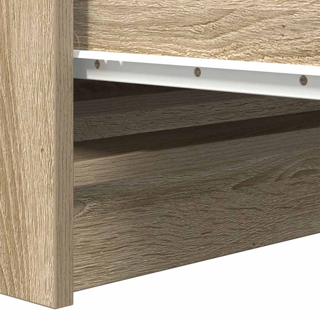 Credenza Rovere Sonoma 100x35x99 cm in Legno Multistrato