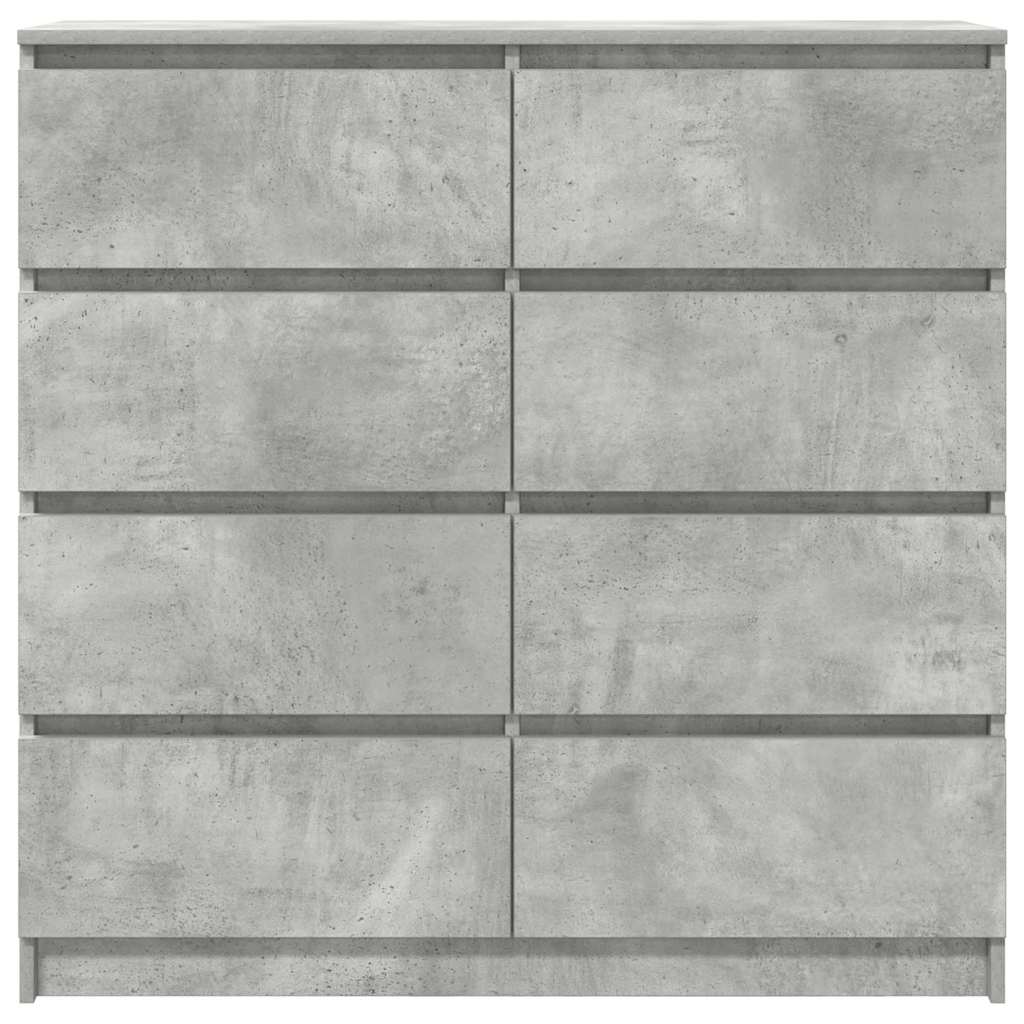 Credenza Grigio Cemento 100x35x99 cm in Legno Multistrato