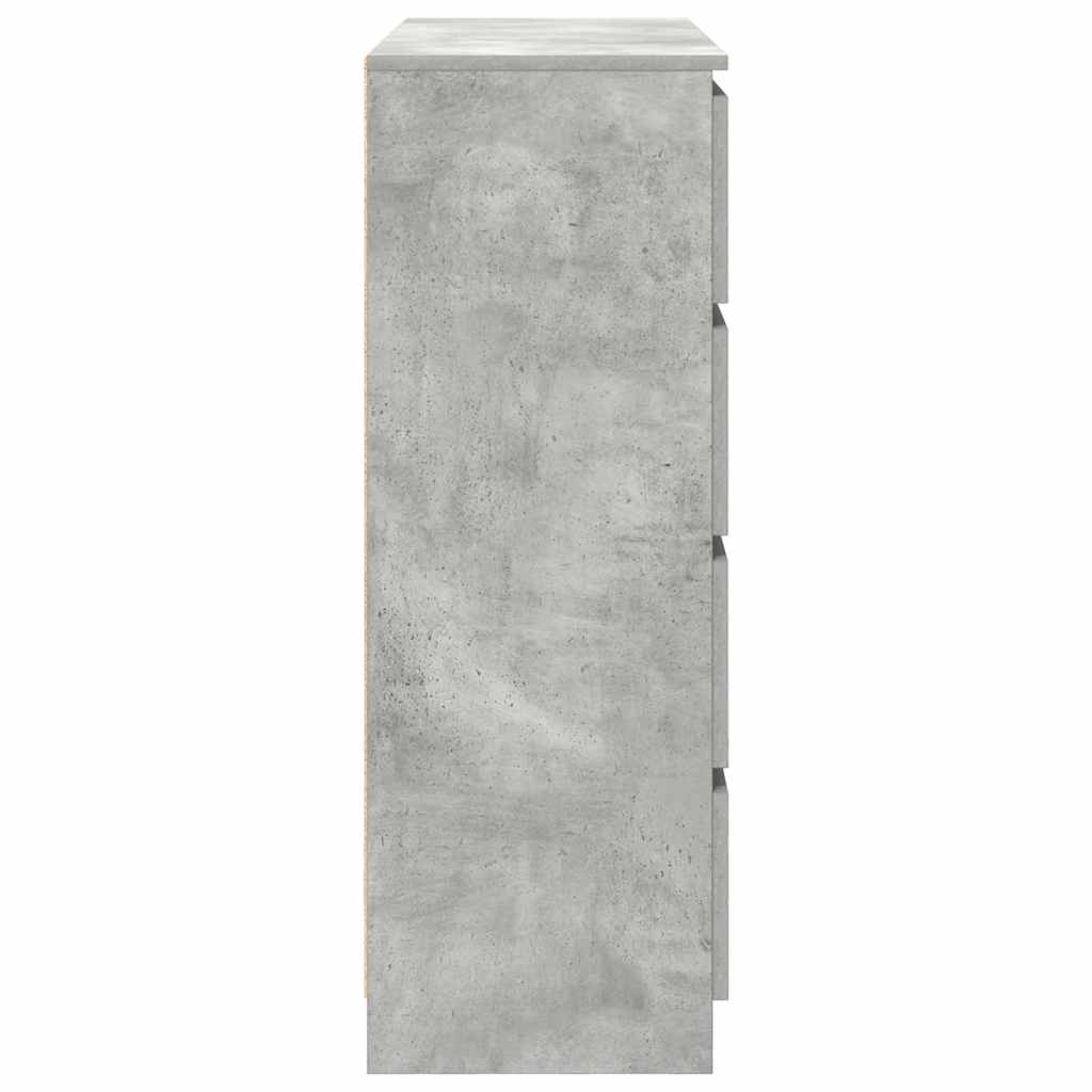Credenza Grigio Cemento 100x35x99 cm in Legno Multistrato
