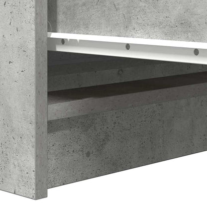 Credenza Grigio Cemento 100x35x99 cm in Legno Multistrato