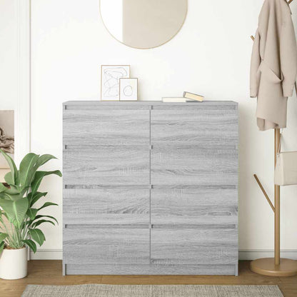 Credenza Grigio Sonoma 100x35x99 cm in Legno Multistrato - homemem39