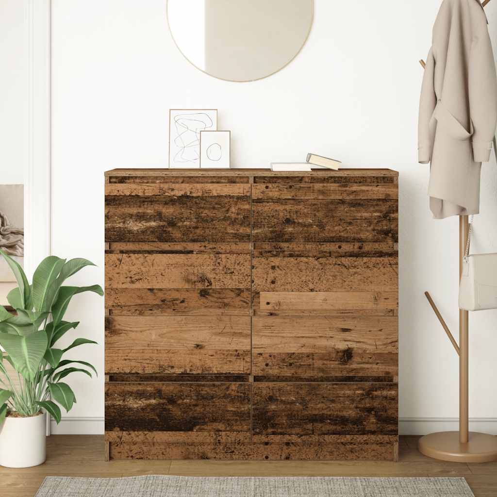 Credenza Legno Antico 100x35x99 cm in Legno Multistrato - homemem39