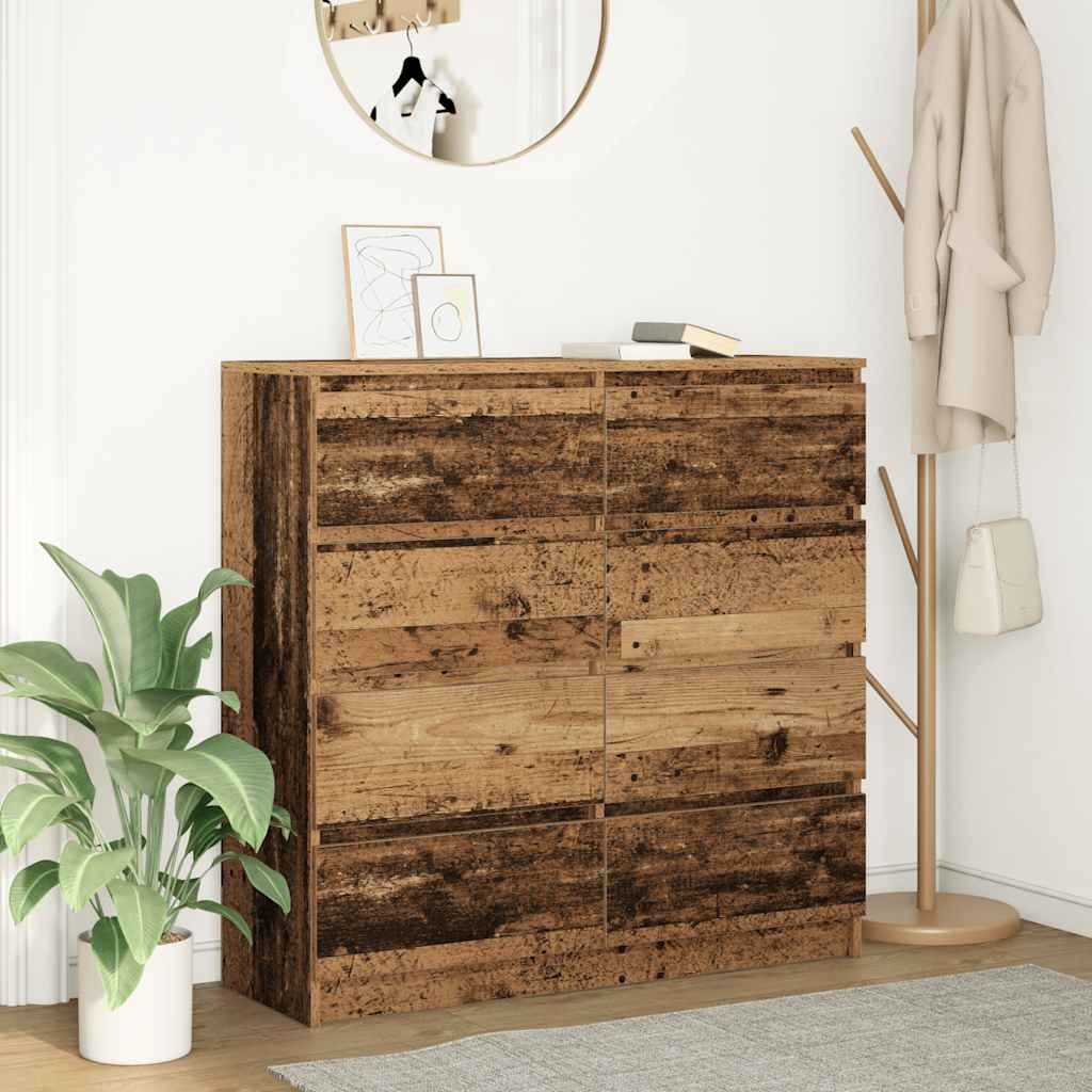 Credenza Legno Antico 100x35x99 cm in Legno Multistrato - homemem39