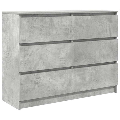 Credenza Grigio Cemento 100x35x76 cm in Legno Multistrato - homemem39