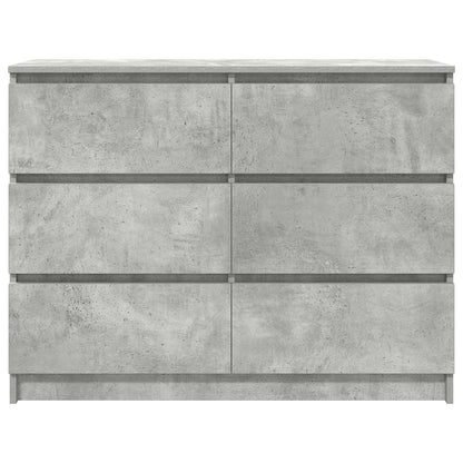 Credenza Grigio Cemento 100x35x76 cm in Legno Multistrato - homemem39