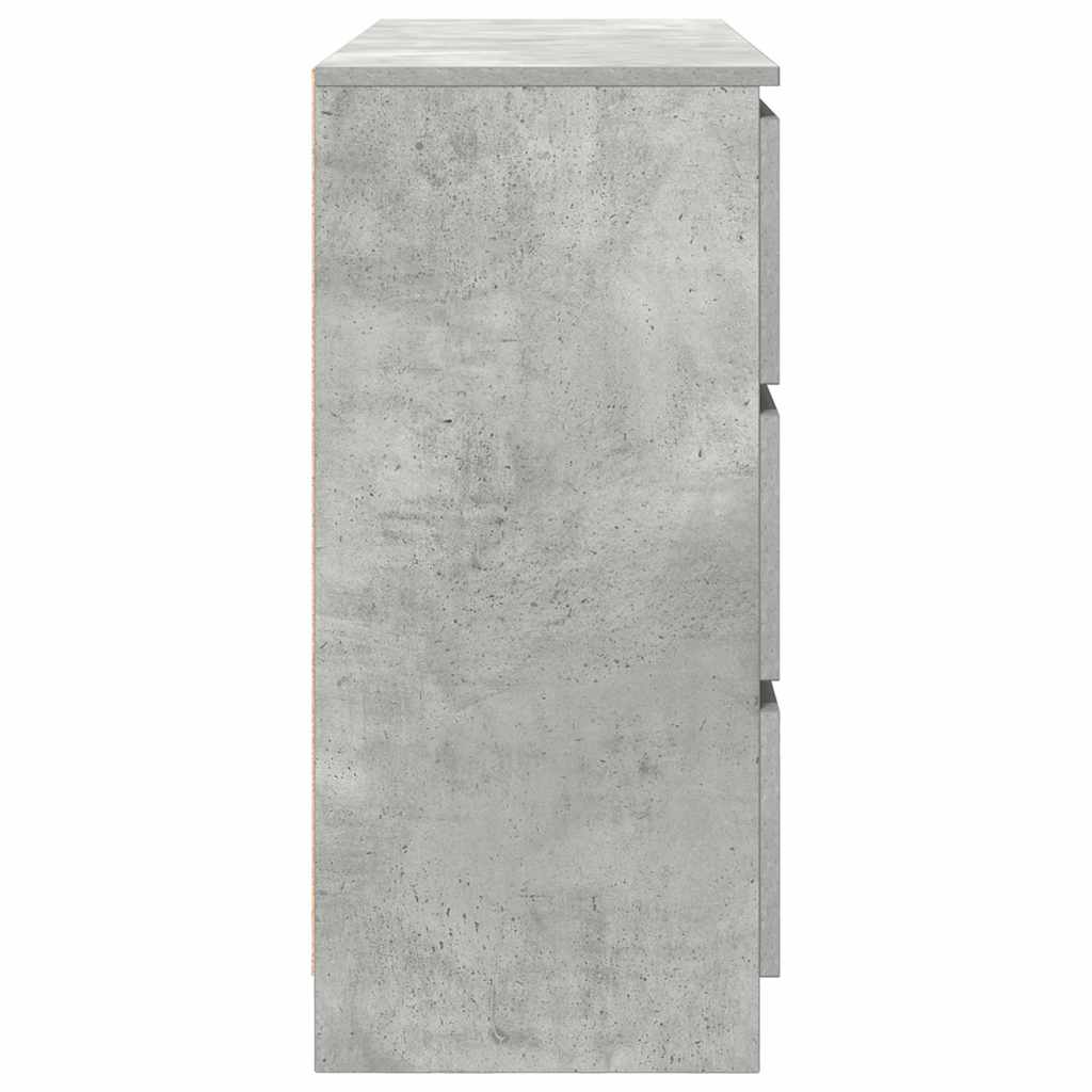 Credenza Grigio Cemento 100x35x76 cm in Legno Multistrato - homemem39