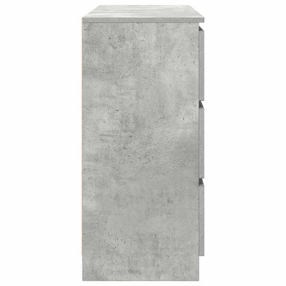 Credenza Grigio Cemento 100x35x76 cm in Legno Multistrato - homemem39