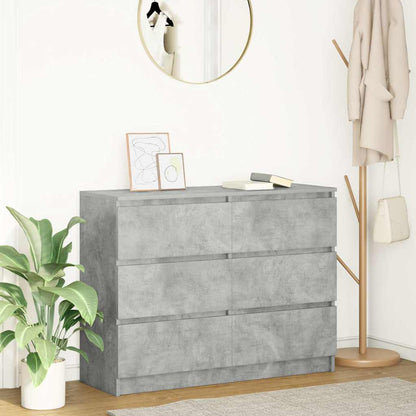 Credenza Grigio Cemento 100x35x76 cm in Legno Multistrato - homemem39