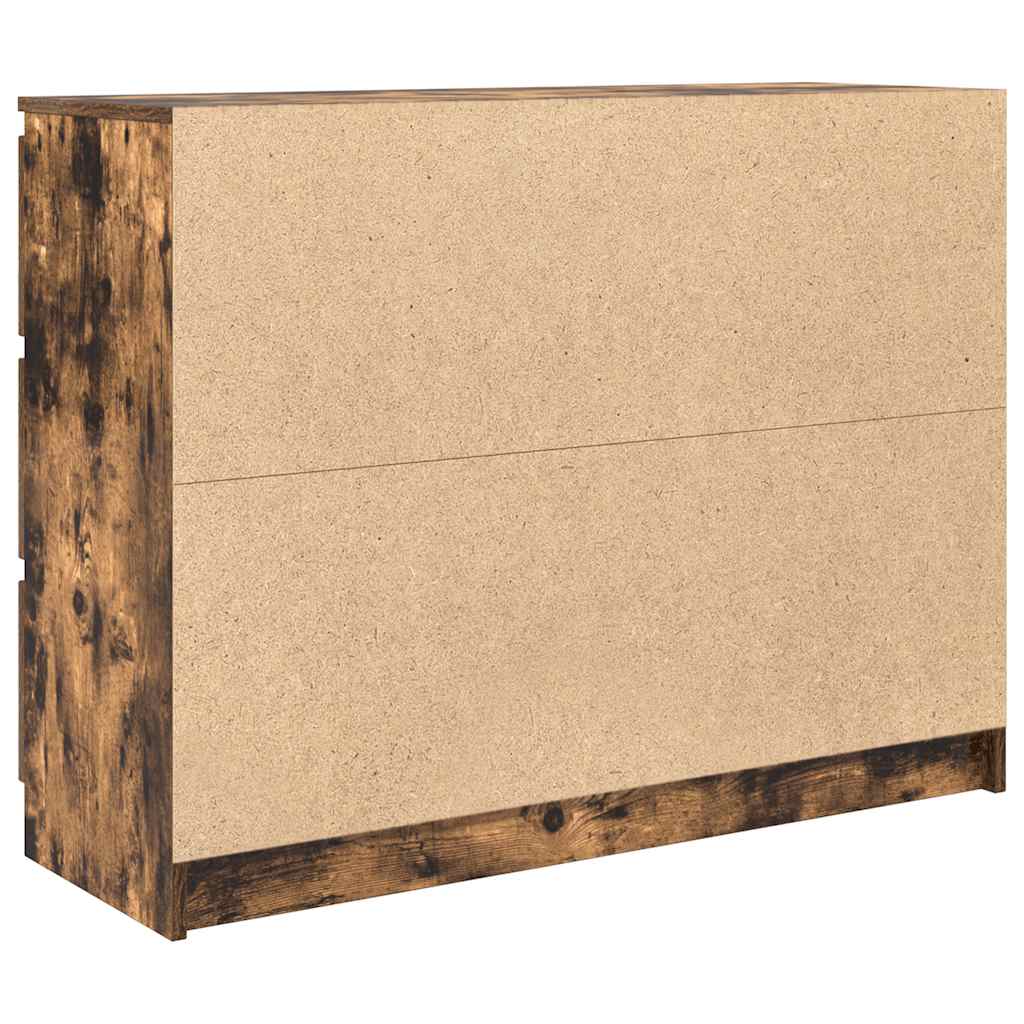Credenza Rovere Fumo 100x35x76 cm in Legno Multistrato - homemem39
