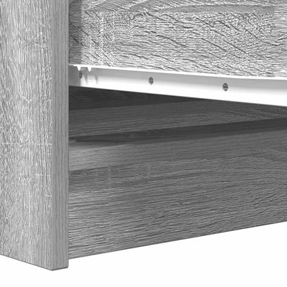 Credenza Grigio Sonoma 100x35x76 cm in Legno Multistrato - homemem39