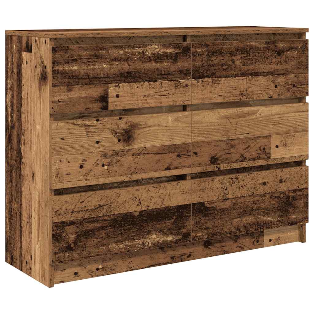Credenza Legno Antico 100x35x76 cm in Legno Multistrato - homemem39