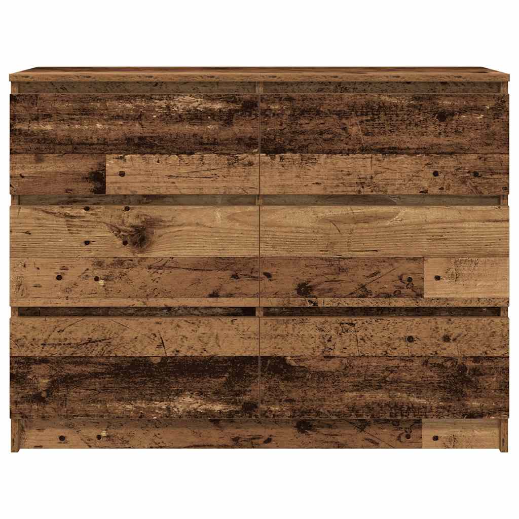 Credenza Legno Antico 100x35x76 cm in Legno Multistrato - homemem39