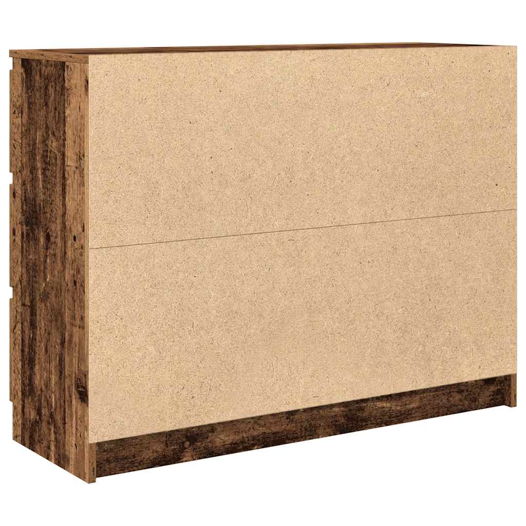 Credenza Legno Antico 100x35x76 cm in Legno Multistrato - homemem39