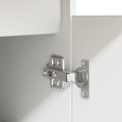 Scrivania con porta Bianco 140 x 49 x 76 cm Legno multistrato
