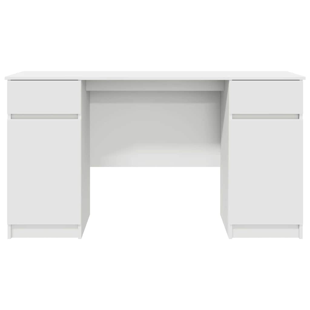 Scrivania con porta Bianco 140 x 49 x 76 cm Legno multistrato
