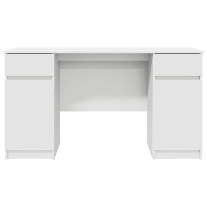 Scrivania con porta Bianco 140 x 49 x 76 cm Legno multistrato