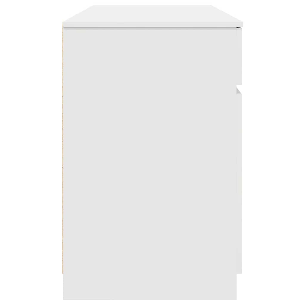 Scrivania con porta Bianco 140 x 49 x 76 cm Legno multistrato