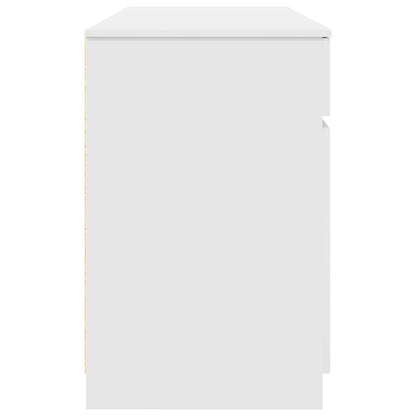 Scrivania con porta Bianco 140 x 49 x 76 cm Legno multistrato