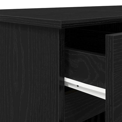 Scrivania Rovere nero 140 x 49 x 76 cm Legno multistrato | homemem39