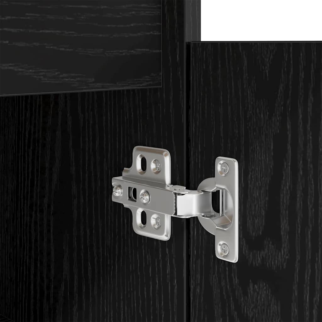 Scrivania Rovere nero 140 x 49 x 76 cm Legno multistrato