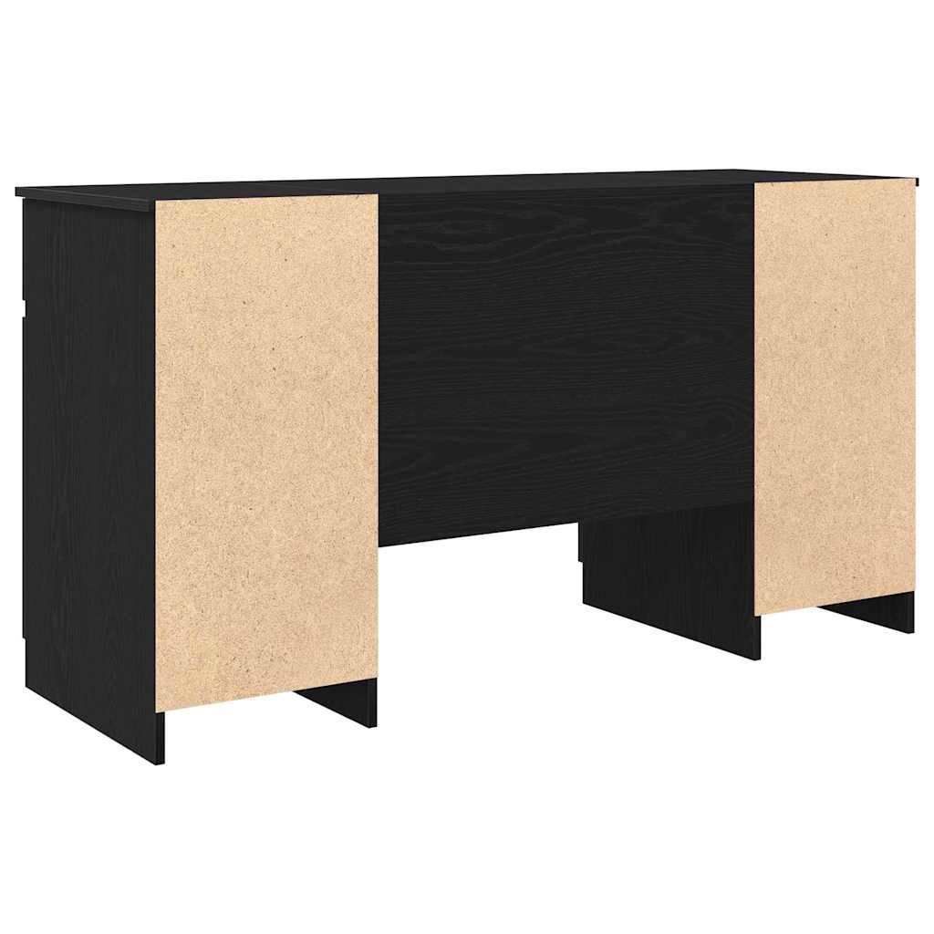 Scrivania Rovere nero 140 x 49 x 76 cm Legno multistrato
