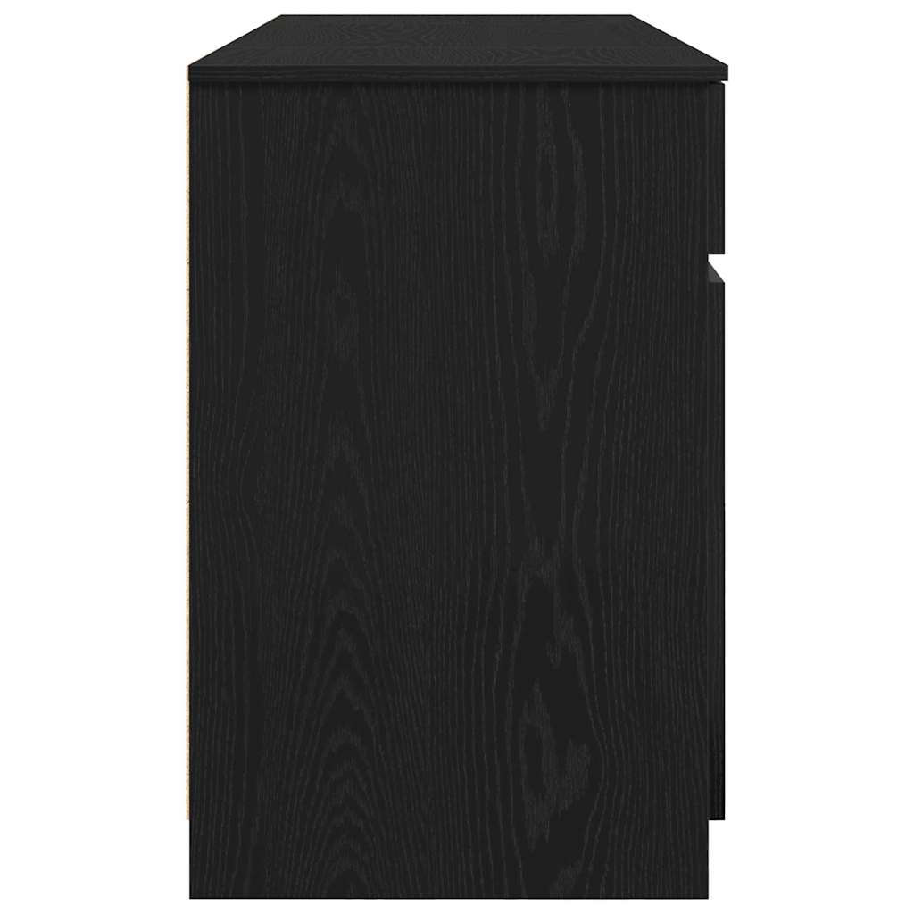 Scrivania Rovere nero 140 x 49 x 76 cm Legno multistrato