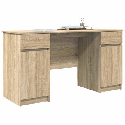 Scrivania rovere sonoma 140 x 49 x 76 cm Legno multistrato