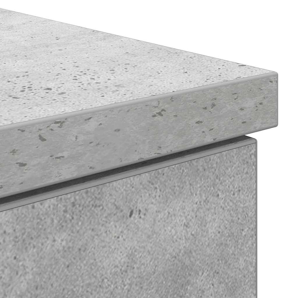 Scrivania Grigio cemento 140 x 49 x 76 cm Legno multistrato