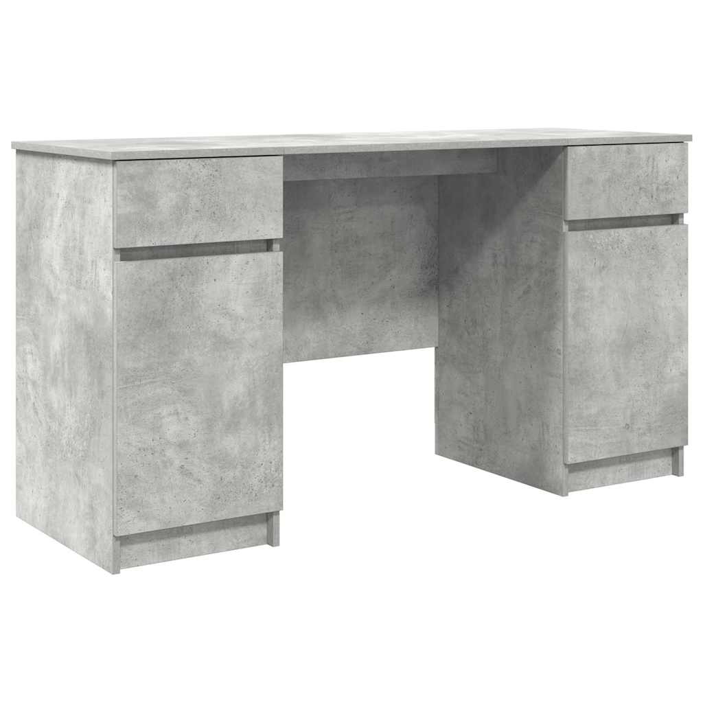 Scrivania Grigio cemento 140 x 49 x 76 cm Legno multistrato