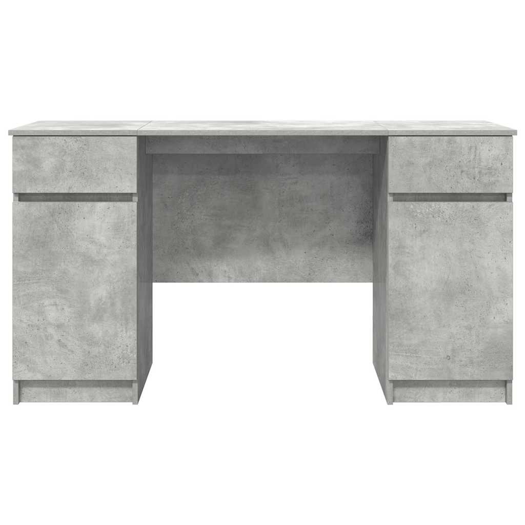 Scrivania Grigio cemento 140 x 49 x 76 cm Legno multistrato