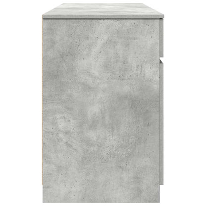 Scrivania Grigio cemento 140 x 49 x 76 cm Legno multistrato