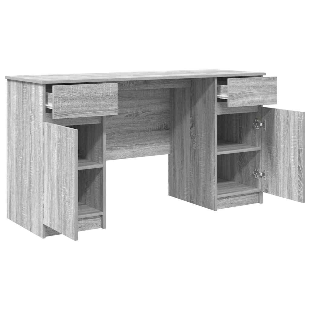 Scrivania Grigio sonoma 140 x 49 x 76 cm Legno multistrato