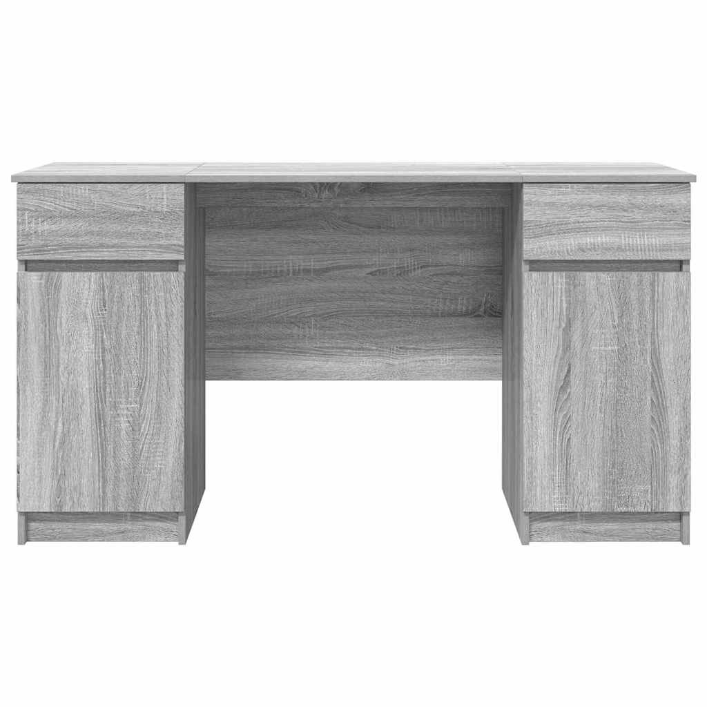 Scrivania Grigio sonoma 140 x 49 x 76 cm Legno multistrato | homemem39