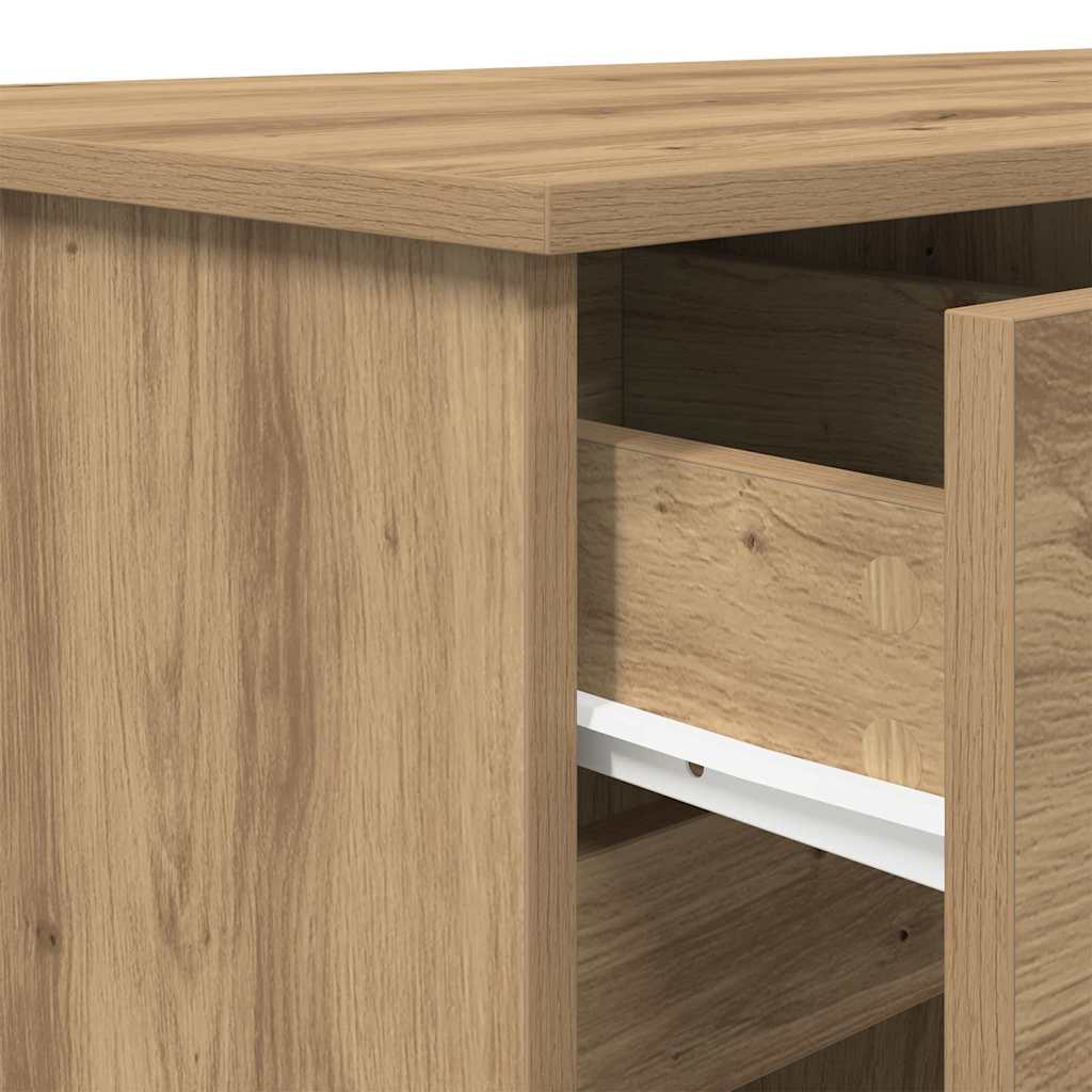 Scrivania rovere artigianale 140 x 49 x 76 cm Legno multistrato | homemem39