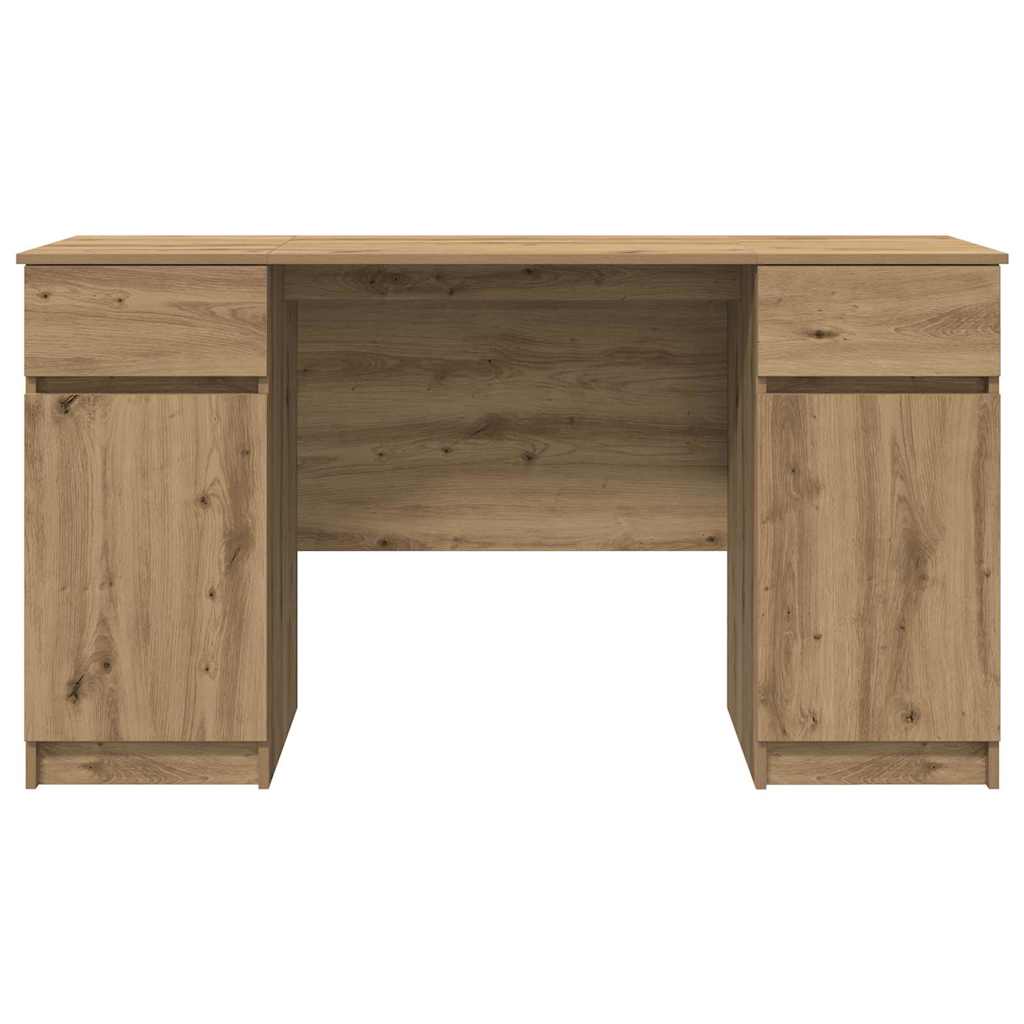 Scrivania rovere artigianale 140 x 49 x 76 cm Legno multistrato | homemem39