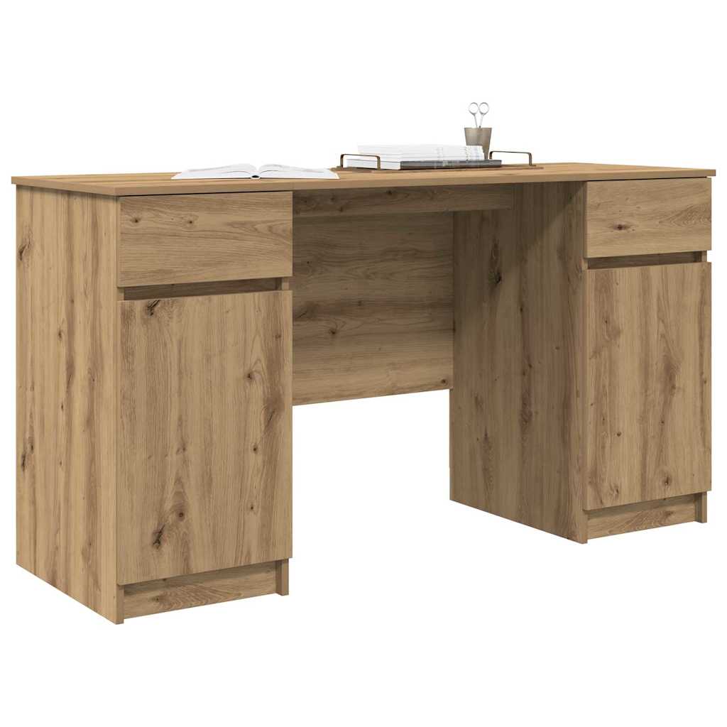 Scrivania rovere artigianale 140 x 49 x 76 cm Legno multistrato | homemem39