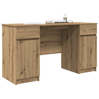 Scrivania rovere artigianale 140 x 49 x 76 cm Legno multistrato | homemem39