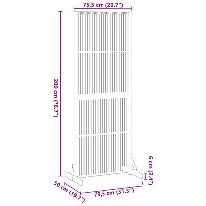 Schermo per Privacy Marrone 79,5 x 50 x 200 cm | homemem39