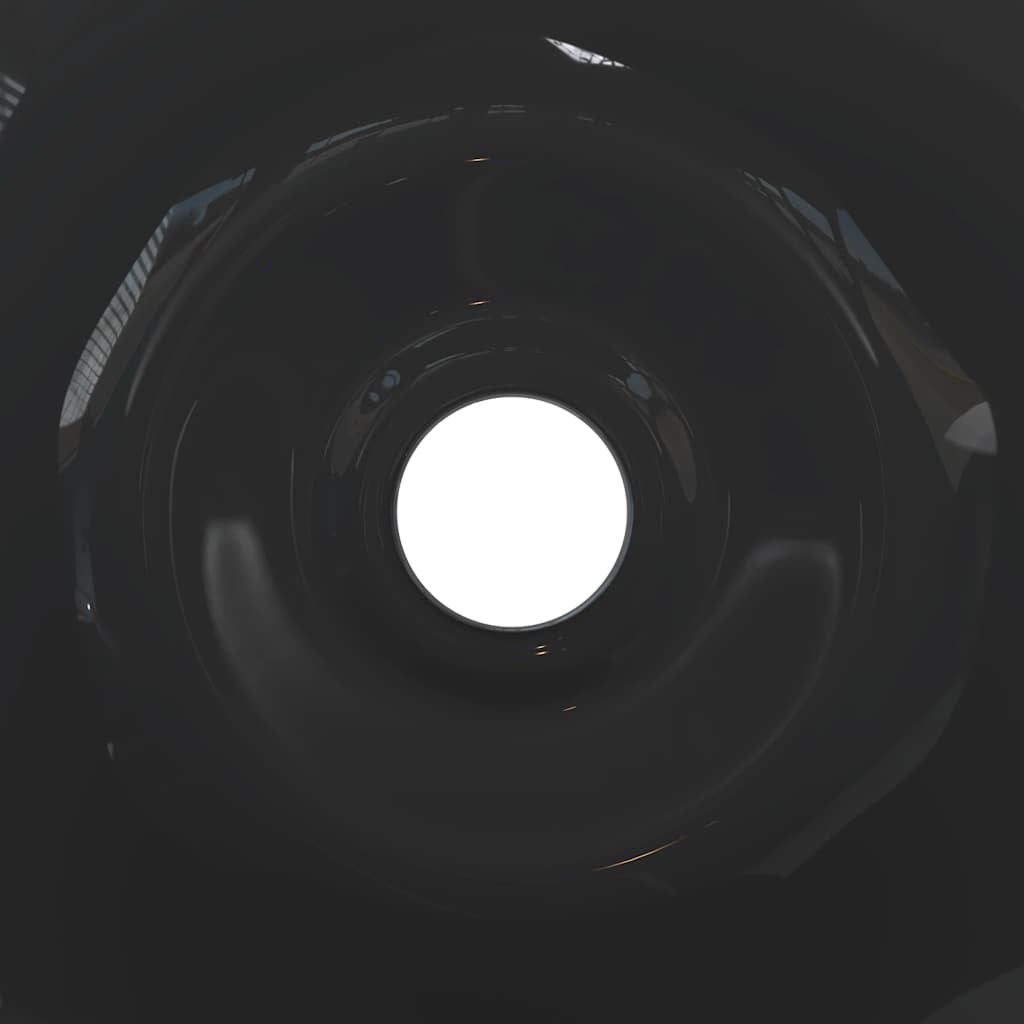 Lavandini 2 pz Nero Lucido Ø42x14 cm in Ceramica - homemem39