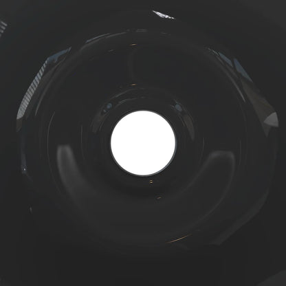 Lavandini 2 pz Nero Lucido Ø42x14 cm in Ceramica - homemem39