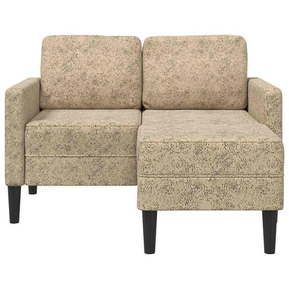 Divano 2 Posti con Chaise a L Grigio Chiaro 125 cm Similpelle | homemem39