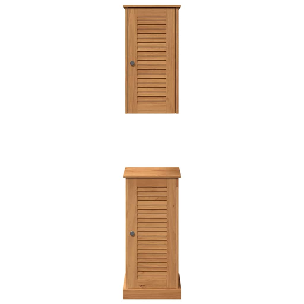 Set di mobili per il bagno VIGO 2 pcs Marrone e Marrone Miele | homemem39