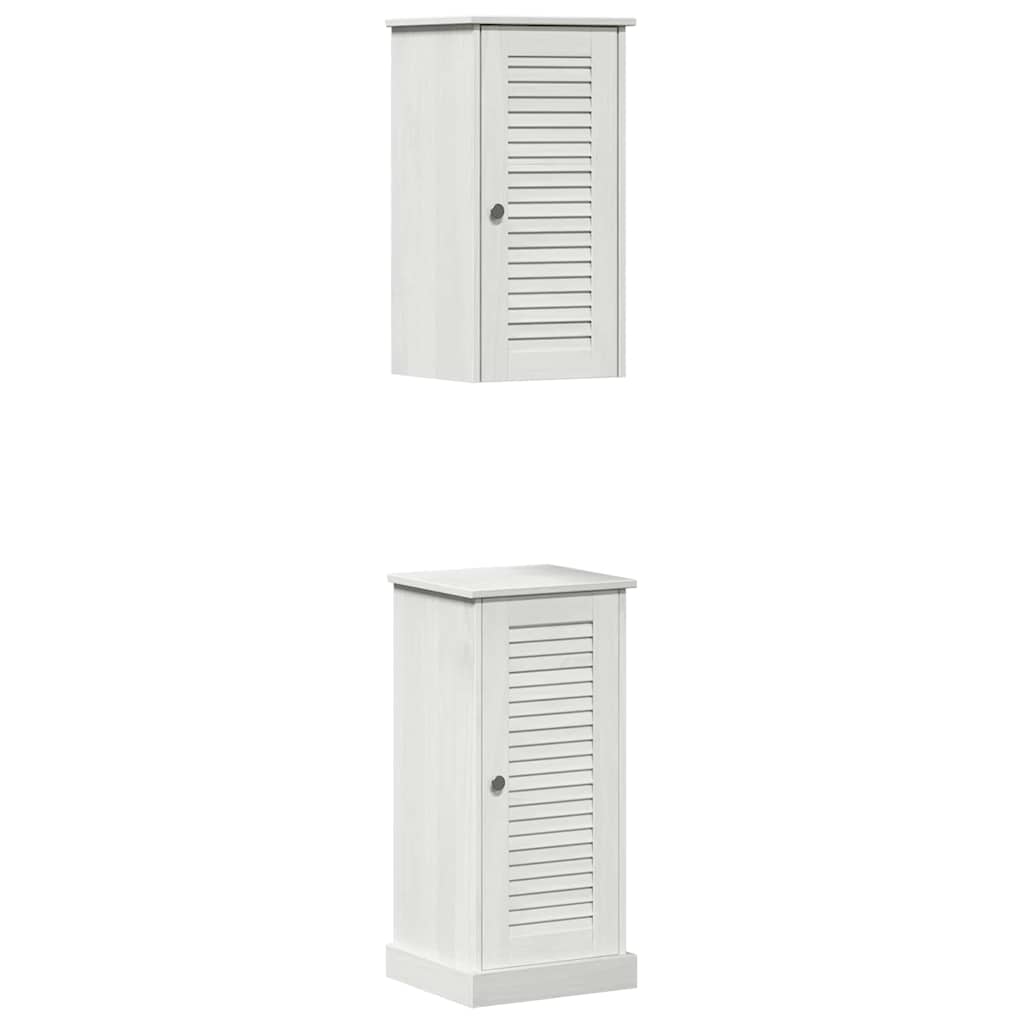 Set di mobili per il bagno VIGO 2 pcs Bianco e Bianco Antico